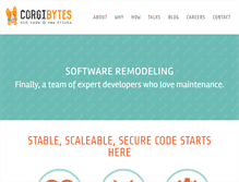 Tablet Screenshot of corgibytes.com